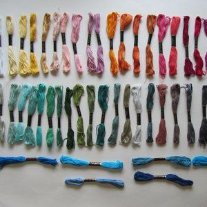 LE PAON Embroidery Floss Sampler Rainbow Colors Pack of 50 Skeins Threads
